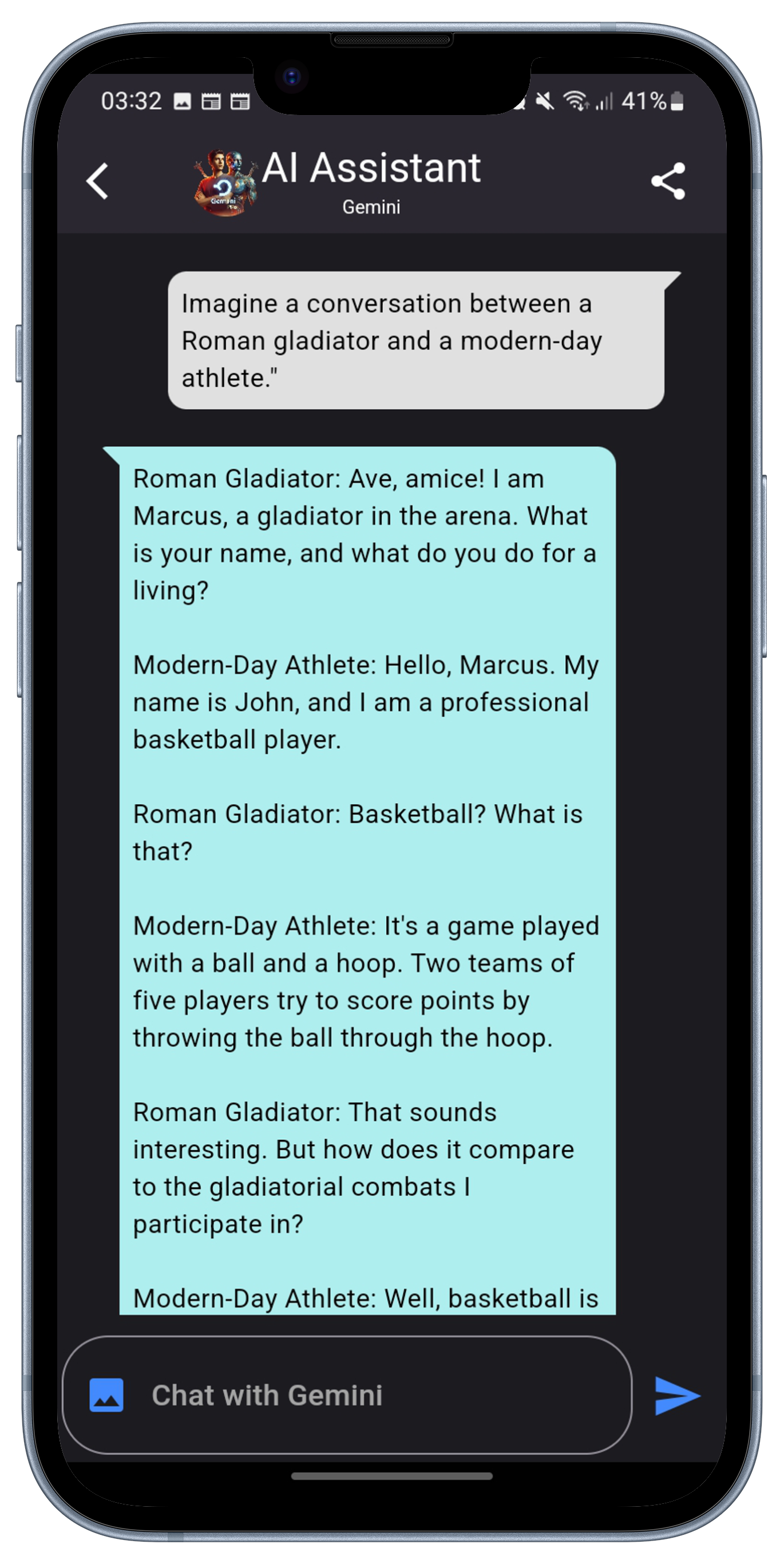   Gemini Pro Dystopian Narratives Screenshot