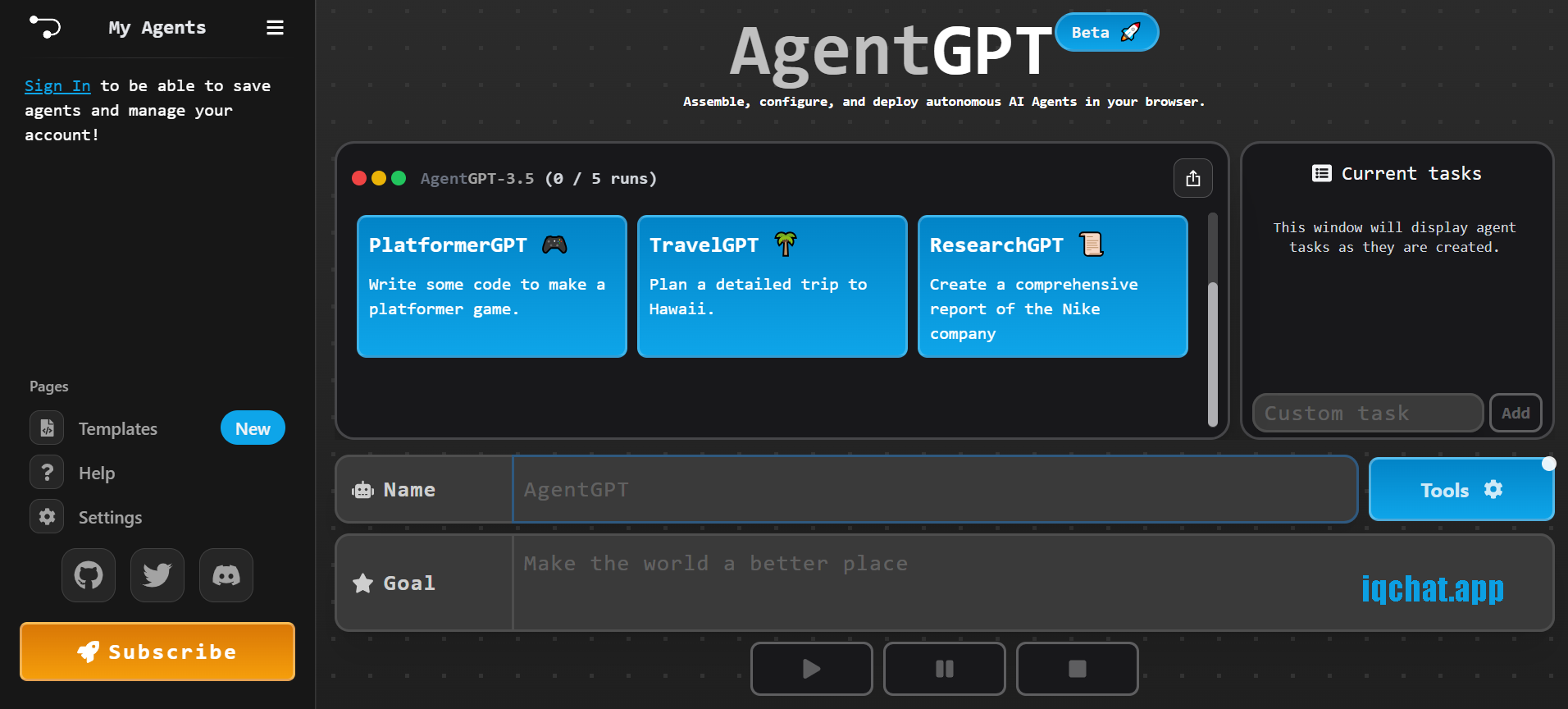   auto gpt home  in browser