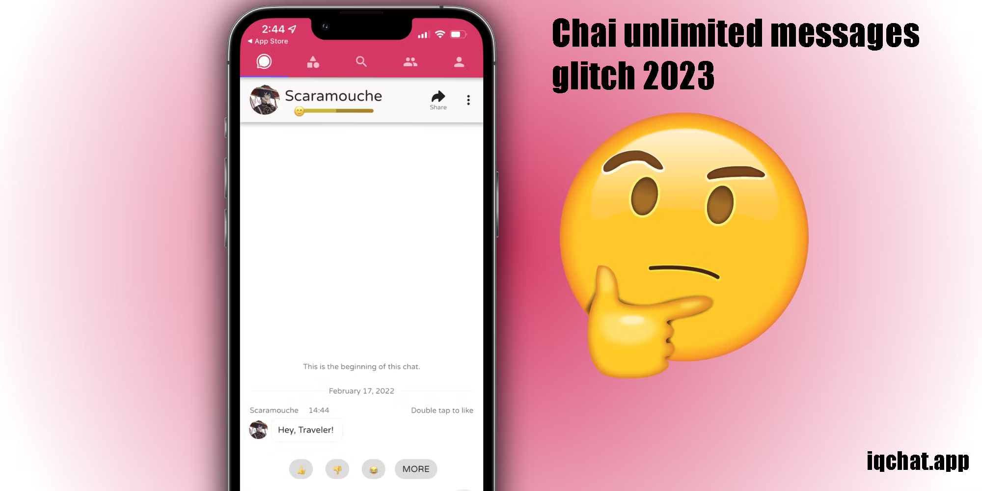        Unlimited Messages on Chai 